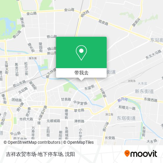 吉祥农贸市场-地下停车场地图