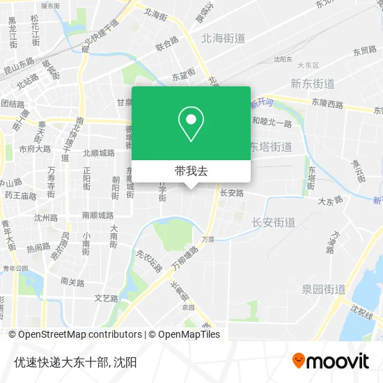 优速快递大东十部地图