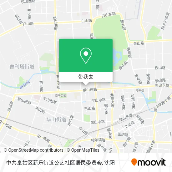 中共皇姑区新乐街道公艺社区居民委员会地图