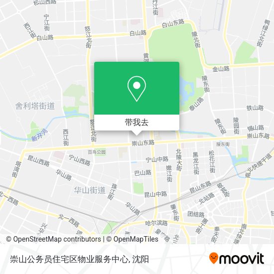 崇山公务员住宅区物业服务中心地图