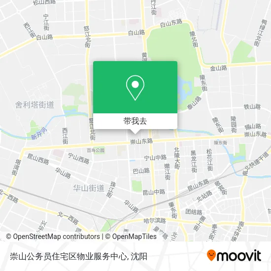 崇山公务员住宅区物业服务中心地图
