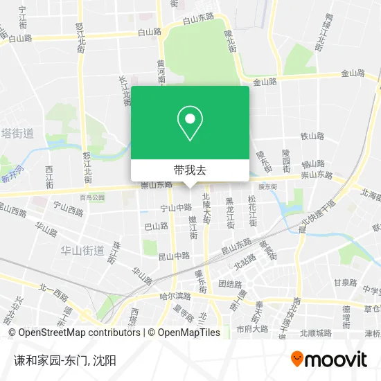 谦和家园-东门地图