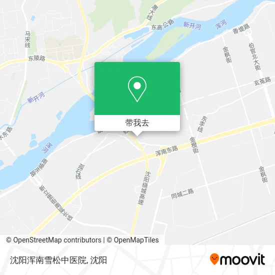 沈阳浑南雪松中医院地图
