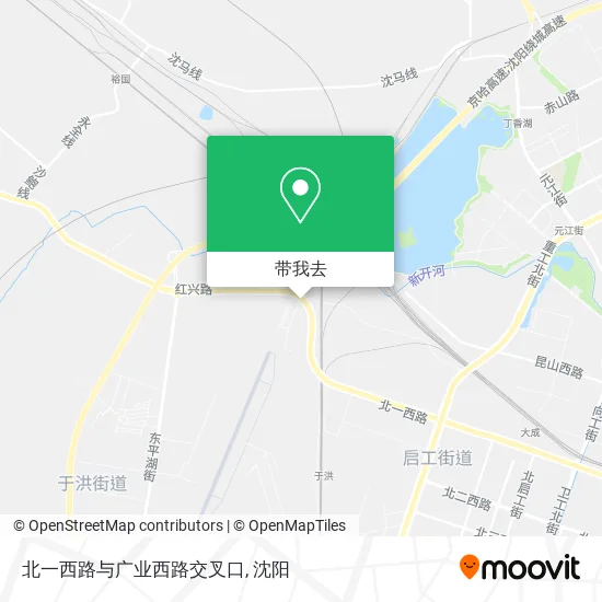 北一西路与广业西路交叉口地图