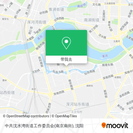 中共沈水湾街道工作委员会(南京南街)地图