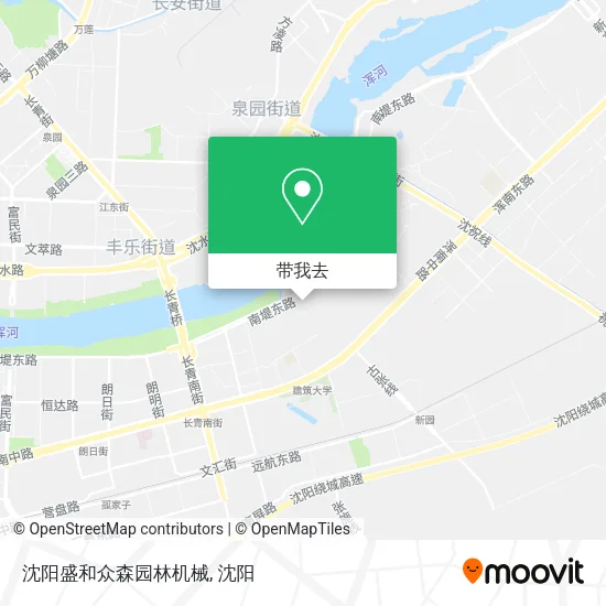 沈阳盛和众森园林机械地图