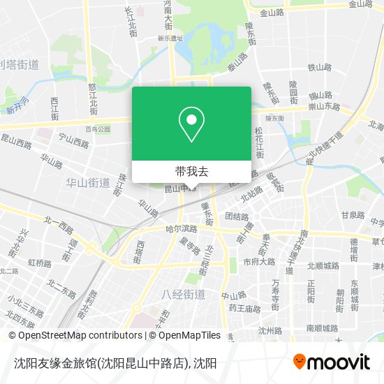 沈阳友缘金旅馆(沈阳昆山中路店)地图