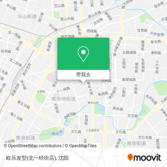 欧乐发型(北一经街店)地图