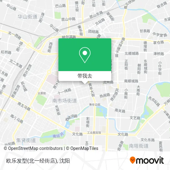 欧乐发型(北一经街店)地图