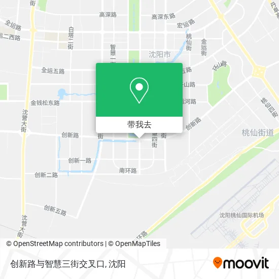 创新路与智慧三街交叉口地图