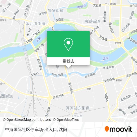 中海国际社区停车场-出入口地图