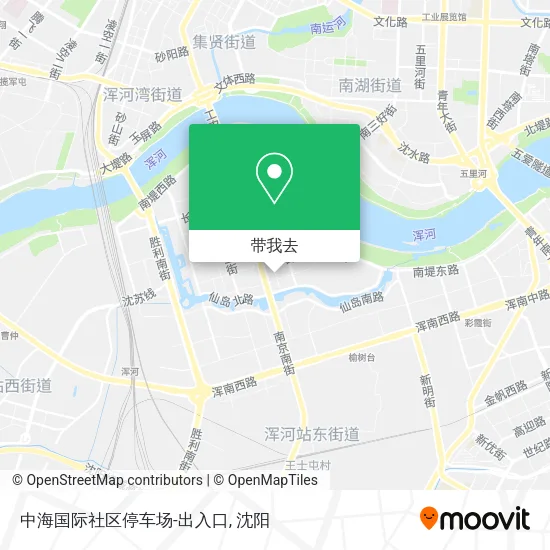 中海国际社区停车场-出入口地图