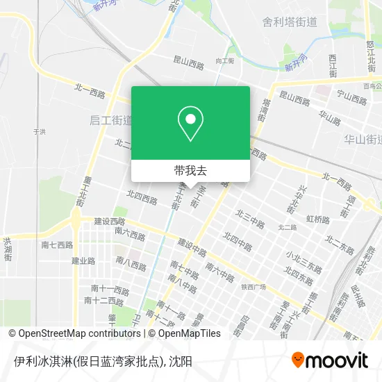 伊利冰淇淋(假日蓝湾家批点)地图