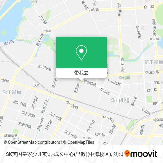 SK英国皇家少儿英语-成长中心(早教)(中海校区)地图
