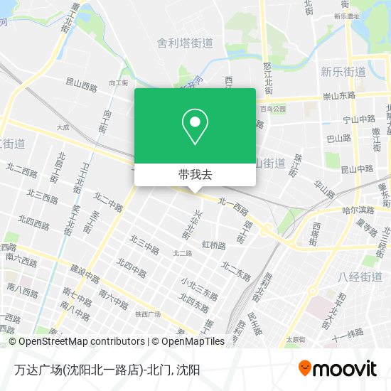 万达广场(沈阳北一路店)-北门地图