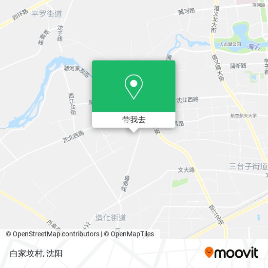 白家坟村地图