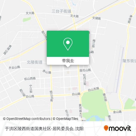 于洪区陵西街道国奥社区-居民委员会地图