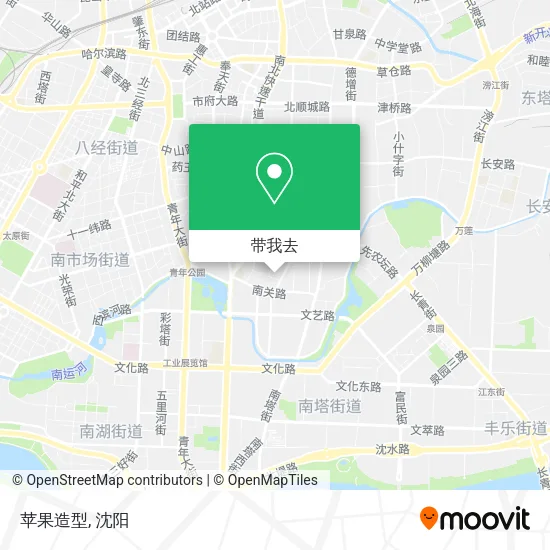 苹果造型地图