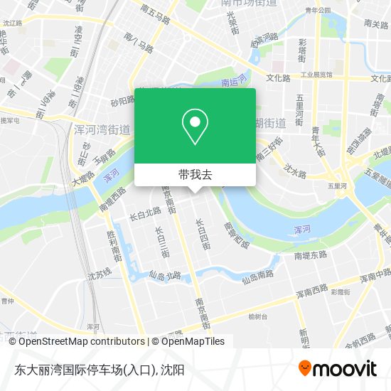 东大丽湾国际停车场(入口)地图