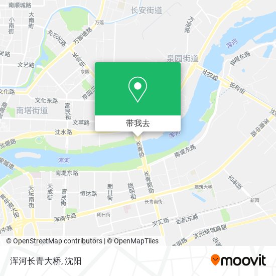 浑河长青大桥地图