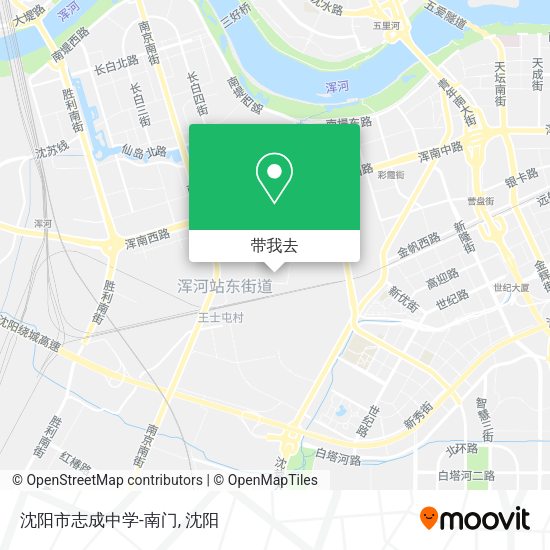 沈阳市志成中学-南门地图