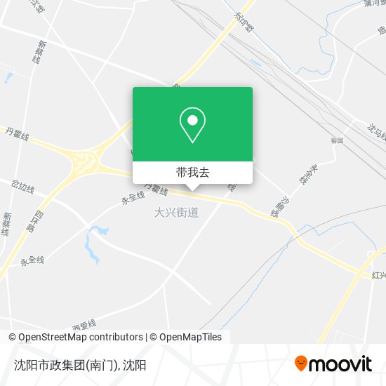 沈阳市政集团(南门)地图