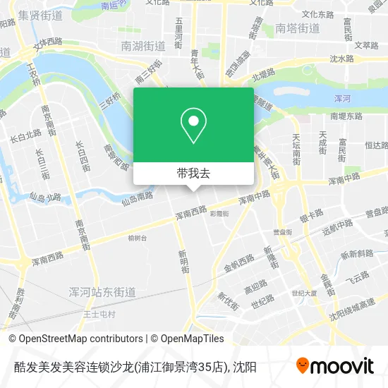 酷发美发美容连锁沙龙(浦江御景湾35店)地图