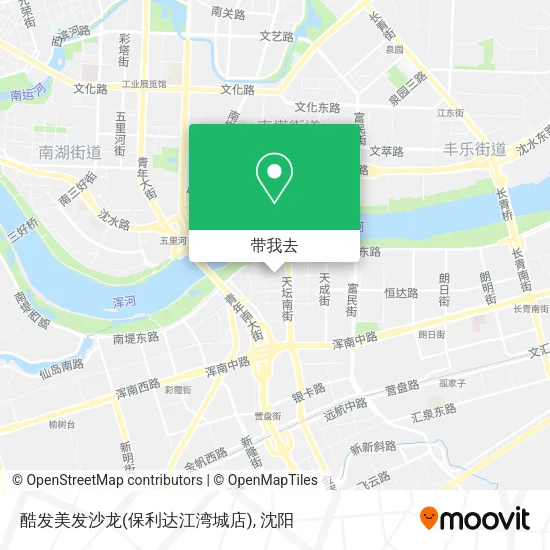 酷发美发沙龙(保利达江湾城店)地图