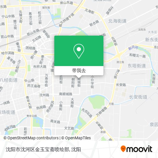 沈阳市沈河区金玉宝斋喷绘部地图