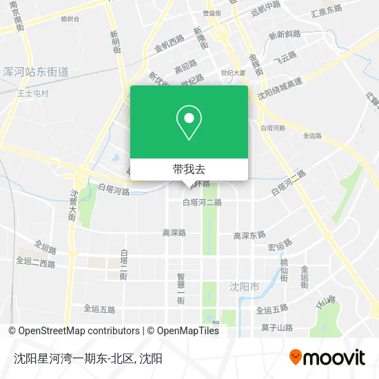 沈阳星河湾一期东-北区地图