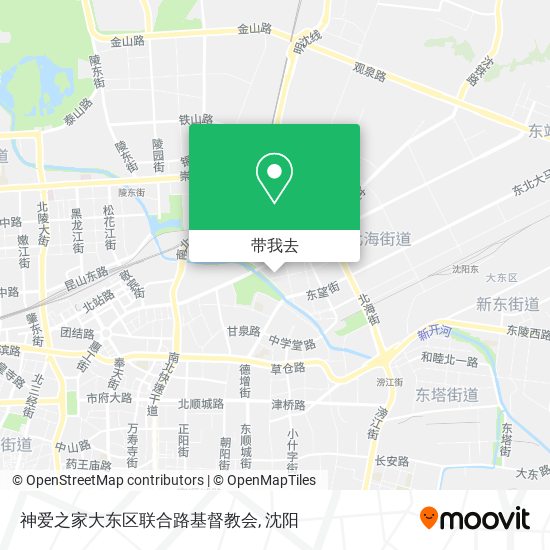 神爱之家大东区联合路基督教会地图