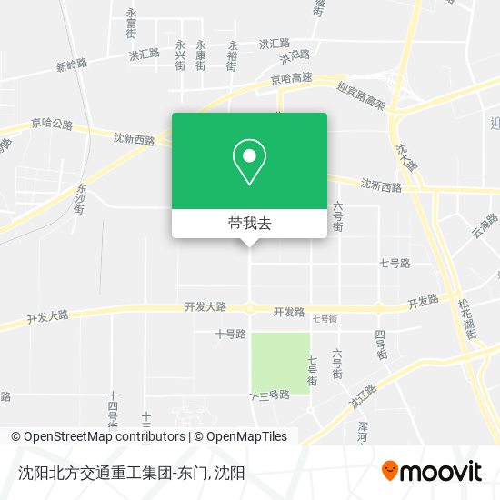 沈阳北方交通重工集团-东门地图