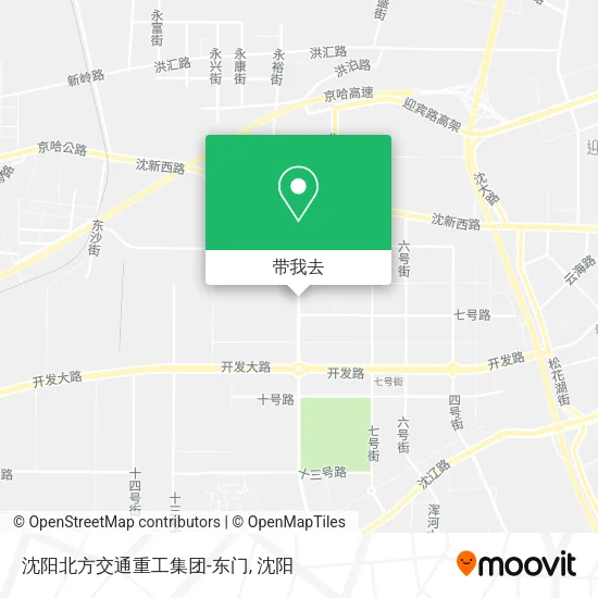沈阳北方交通重工集团-东门地图