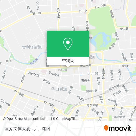 皇姑文体大厦-北门地图
