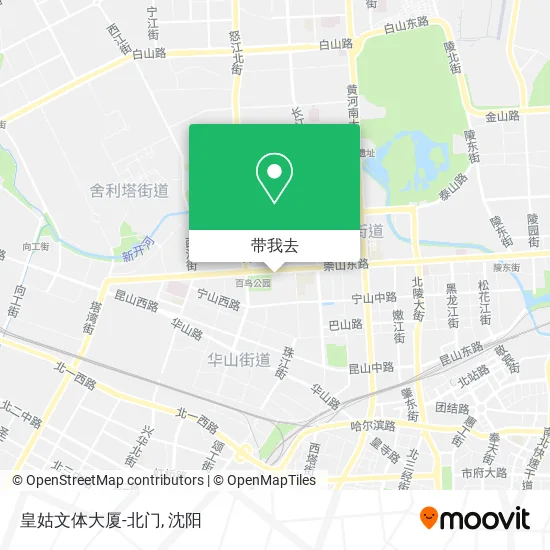 皇姑文体大厦-北门地图
