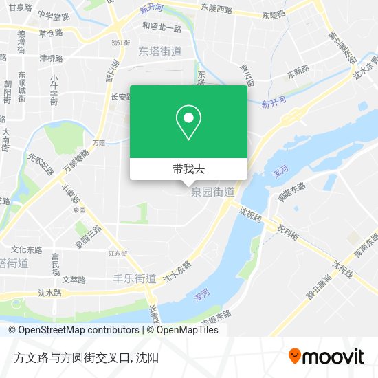 方文路与方圆街交叉口地图