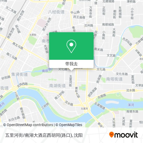 五里河街/南湖大酒店西胡同(路口)地图