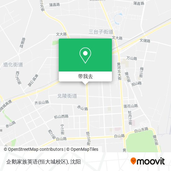 企鹅家族英语(恒大城校区)地图