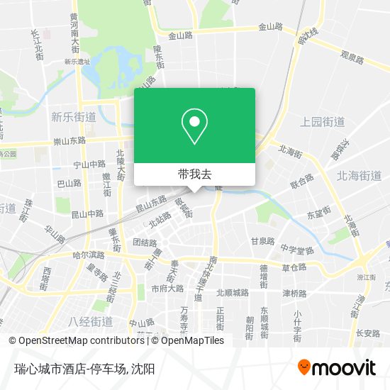 瑞心城市酒店-停车场地图