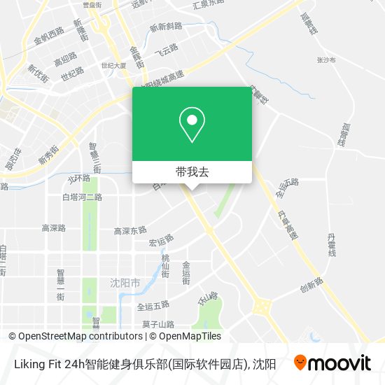 Liking Fit 24h智能健身俱乐部(国际软件园店)地图