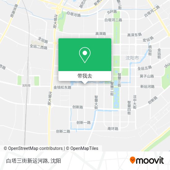 白塔三街新运河路地图