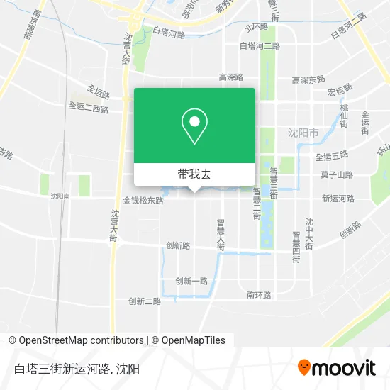 白塔三街新运河路地图