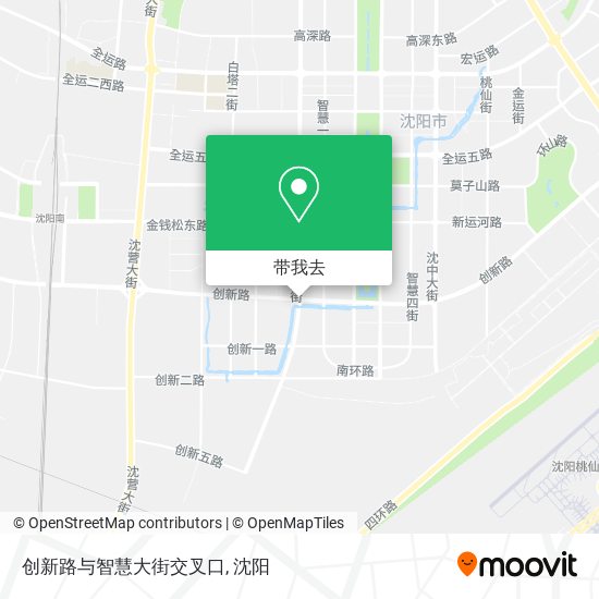 创新路与智慧大街交叉口地图