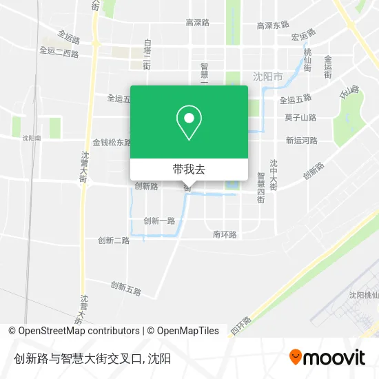 创新路与智慧大街交叉口地图