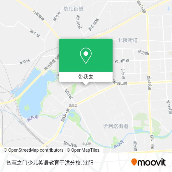 智慧之门少儿英语教育于洪分校地图