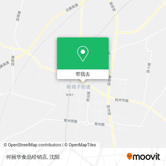 何丽华食品经销店地图