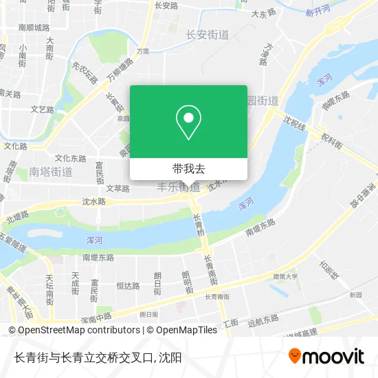 长青街与长青立交桥交叉口地图