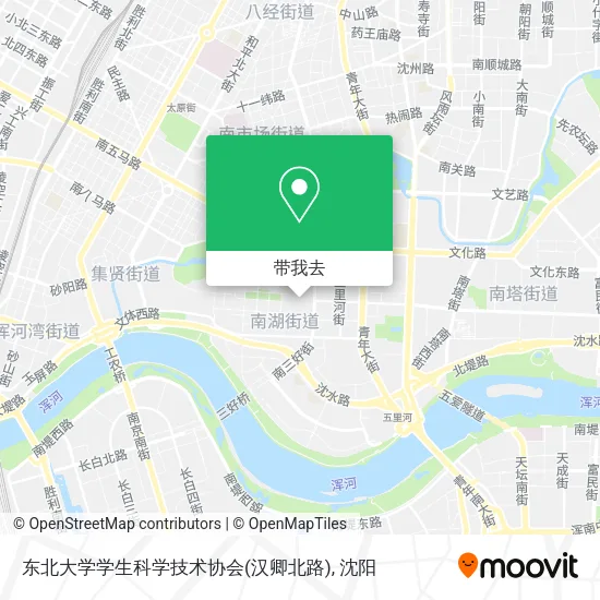 东北大学学生科学技术协会(汉卿北路)地图