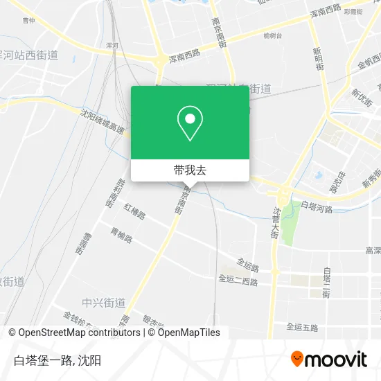 白塔堡一路地图