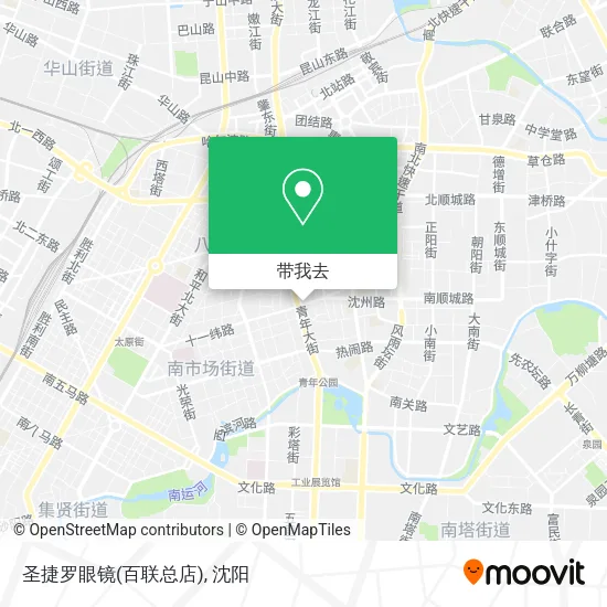 圣捷罗眼镜(百联总店)地图